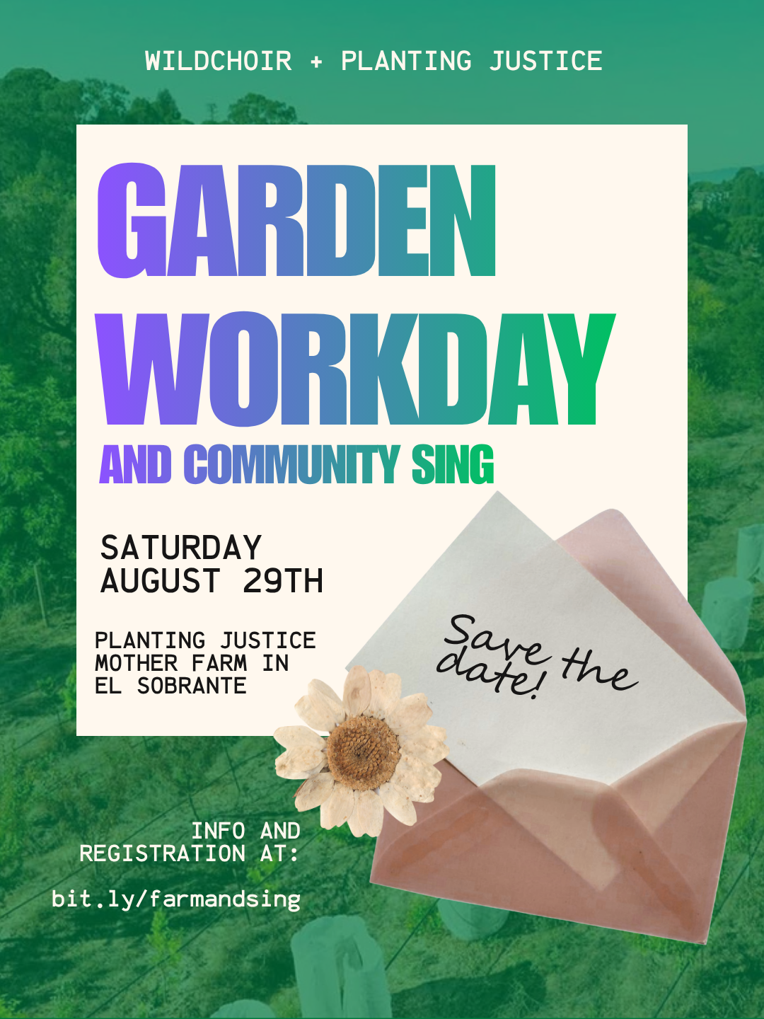 Wildchoir Farm Workday + Community Sing