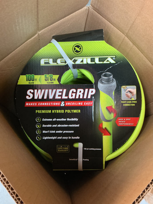 Flexzilla 5/8”x100’ Swivel Grip Garden Hose